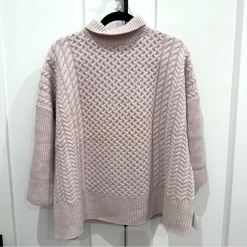 NWT AYR Le Square Sweater in Latte